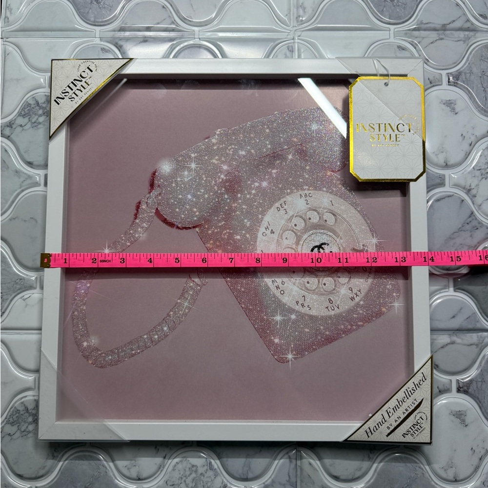 Chanel Pink Glitter Telephone Wall Art - Picture 2 of 3